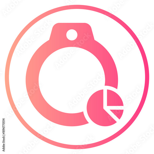 pie chart gradient icon