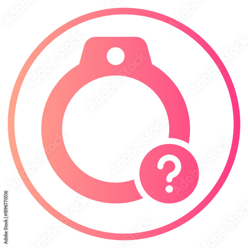 question gradient icon