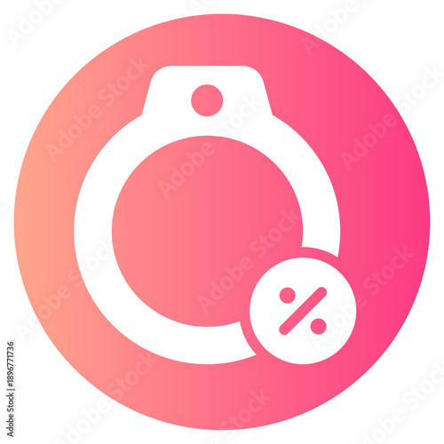 percent gradient icon