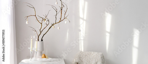 Vase with tree branches, Ea...