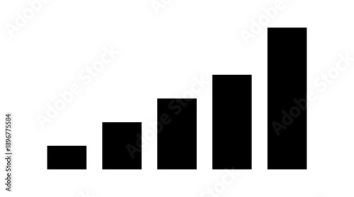 シンプルなグラフのイラスト ベクター素材