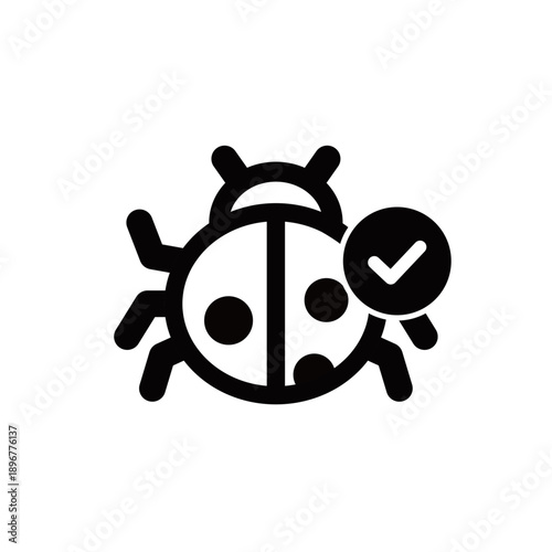 改善済みバグアイコン｜修正・デバッグ完了を示すアイコン