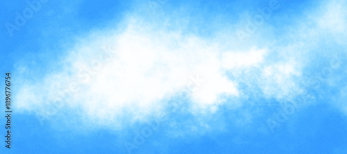 Bright Blue Sky With Soft White Cloud Peaceful Outdoor Atmosphere for Travel and Nature  or inspirational design.