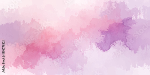 Pink abstract watercolor background featuring artistic paint splashes and ink textures on a colorful grunge paper illustration with decorative brush strokes and vector stains