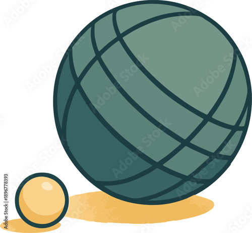 Photos Bocce ball and pallino game sport
