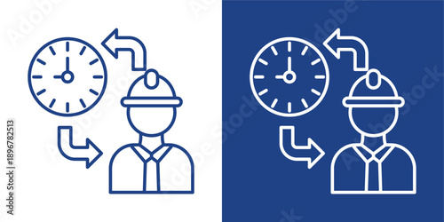 Shift Blue And White Icon Style Collection