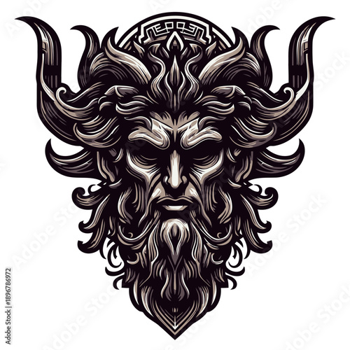 Zeus vector and illustration.