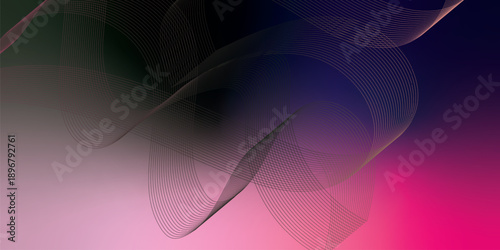 Red black and azure abstract shape grainy gradient background with black noisy texture for wide banner poster and header design