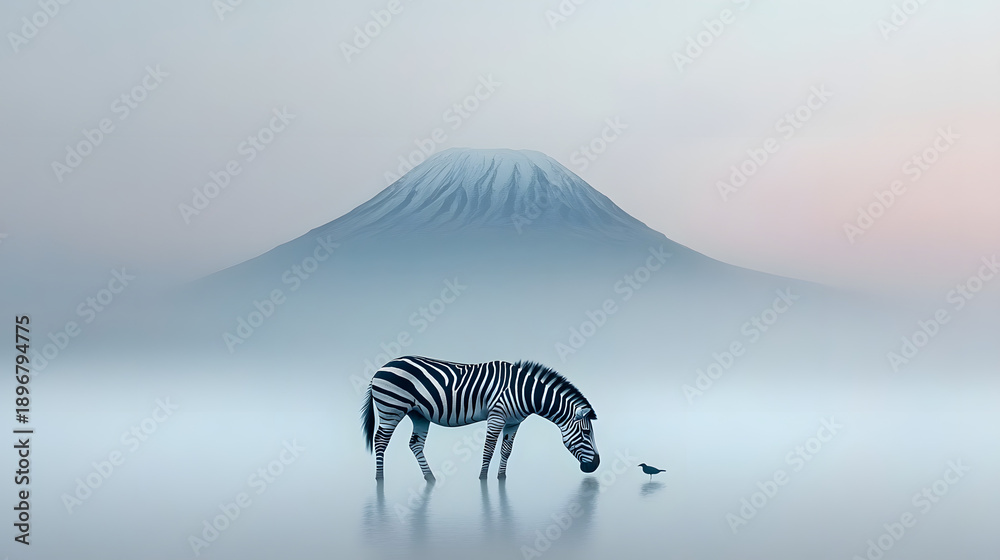 Fototapeta premium zebras in the serengeti tanzania