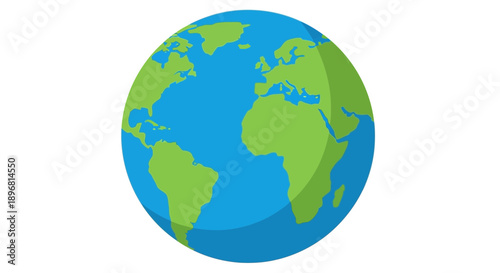 Stylized Planet Earth Globe Icon