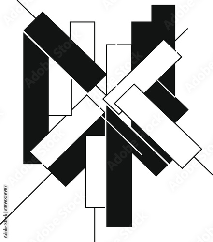 Abstract black and white Japanese candlestick chart pattern illustration for stock market trading, financial analysis, investment strategy, and cryptocurrency business data concept.