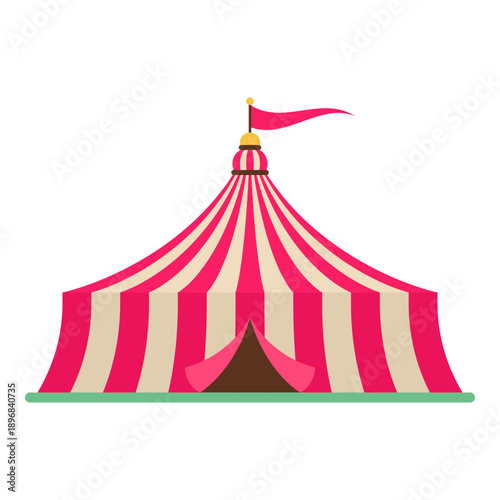 Striped Circus Tent Carnival Festival Pavilion