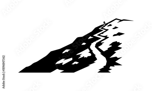 Earthquake Fault Line Vector Illustration