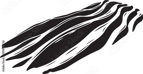 Abstract black and white zebra stripes pattern design element