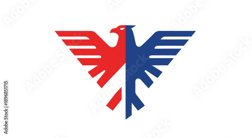 Modern Patriotic USA Eagle Vector Illustration for Presidents Day Sale Banner