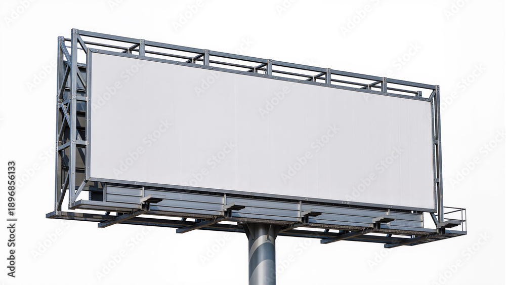Obraz premium Large blank advertising billboard
