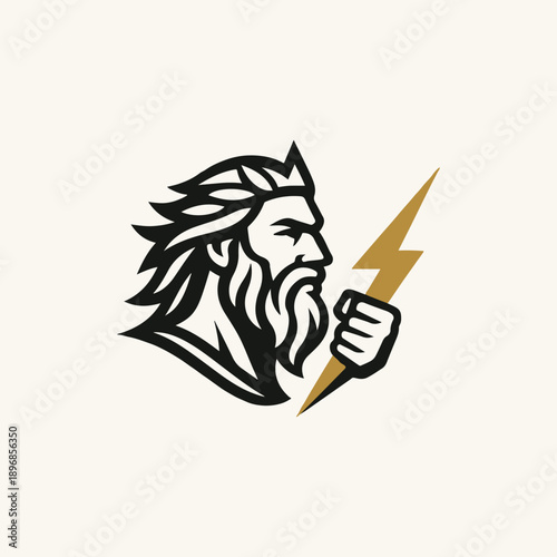 Zeus God of Thunder Logo