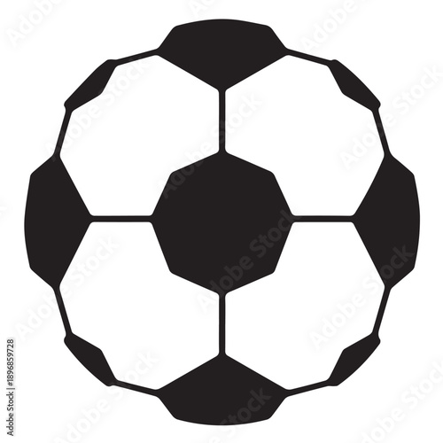 vector silhouette of soccer isolated on white background