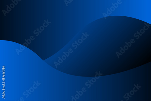 青色グラデーションの抽象的ウェーブ背景