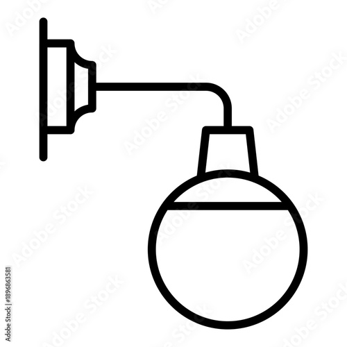 Wall Mounted Lamp Icon