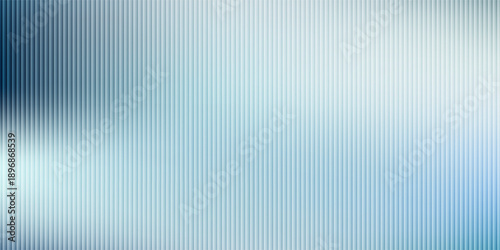 Vector ribbed glass texture background. Light grey white ribbed glass. Mesh gradient. acrylic ribbed bath surface. Ribbed glass background semitransparent overlay.