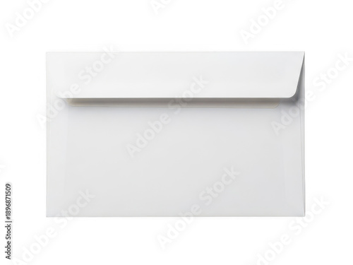 White envelope on white background