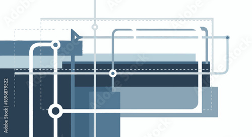 Industrial Machinery with Pipes and Valves.
