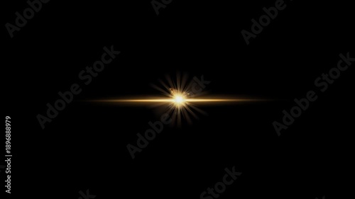 Wallpaper Mural Glowing Golden Sunlight Effect with Lens Flare and Floating Glitter Particles Torontodigital.ca