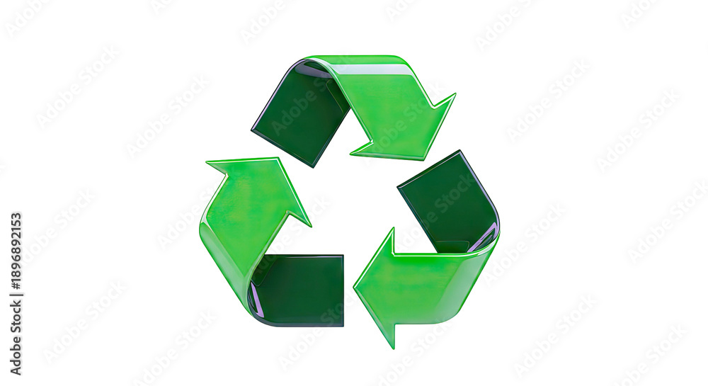 Obraz premium Green Recycling Symbol