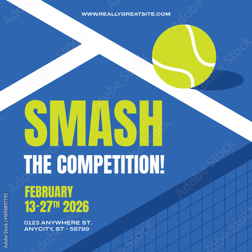 Sports Tournament Square Social Media Post