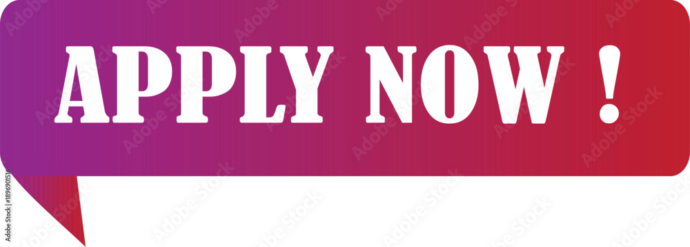Fototapeta premium Apply Now tag label design.