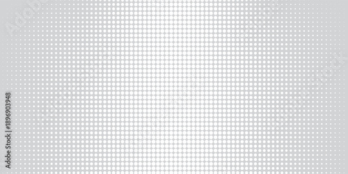 Background with gray monochrome dots texture. Dot pattern vector polka dot pattern template