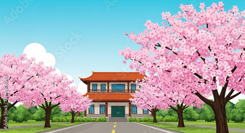 pink cherry blossom