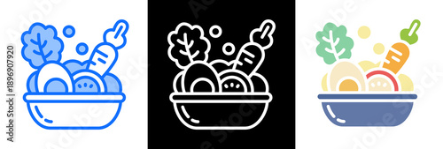 Healthy Meal triplestyle icon