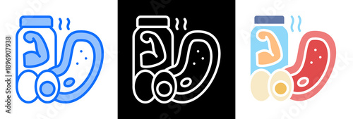 High Protein Food triplestyle icon