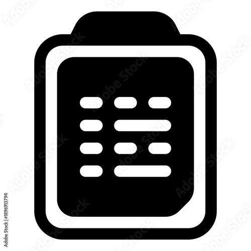 Data icon for information, analytics and storage