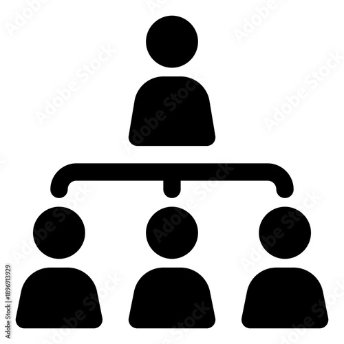 Team icon for collaboration, teamwork and people