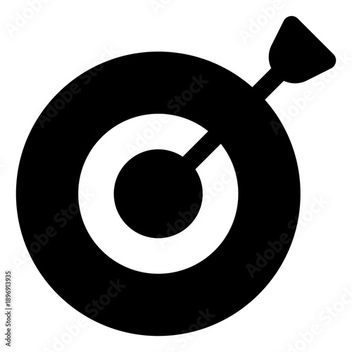 Bullseye icon for target, goal and focus