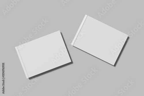 A5 Magazine Blank Mockup 3d