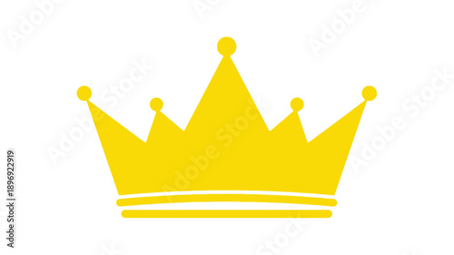 golden crown isolated on white background