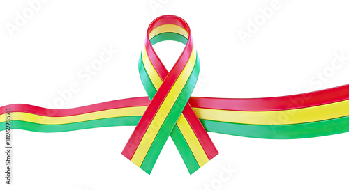 Bolivian Flag Ribbon