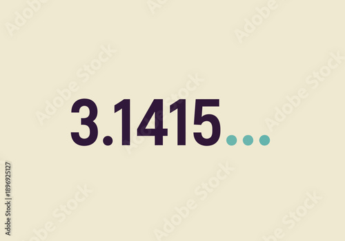 The first few digits of pi 31415