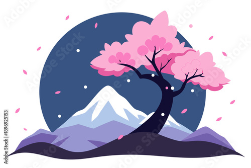 winter landscape with snow