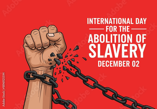International day for the abolition of slavery december 02 illustration