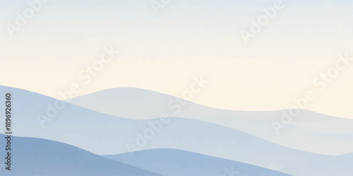 A misty winter mountain landscape at sunrise where snow-capped peaks meet a golden sky above a sea of clouds and a deep forest valley