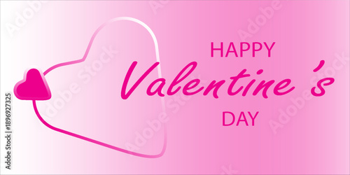 Happy valentines day beautiful hearts background. eps 10