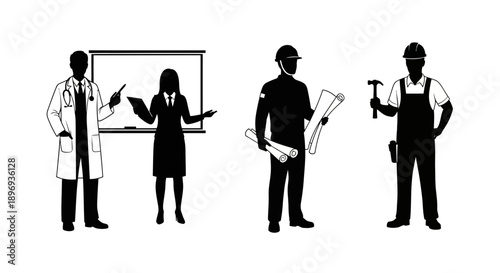 Diverse professionals collaborating in modern workplace setting