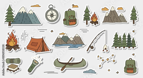 Outdoor Adventure and Camping Gear Collection.