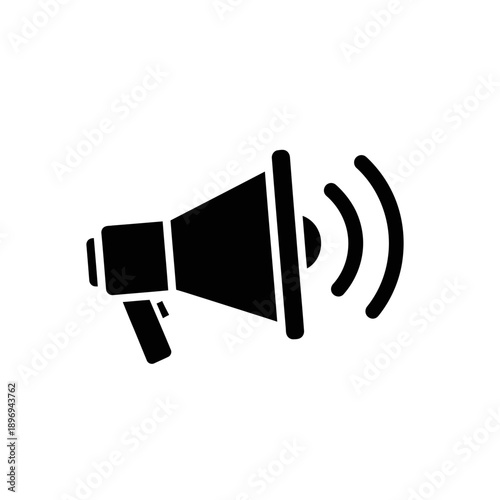 Megaphone Icon – Announcement Marketing Promotion Speaker Symbol