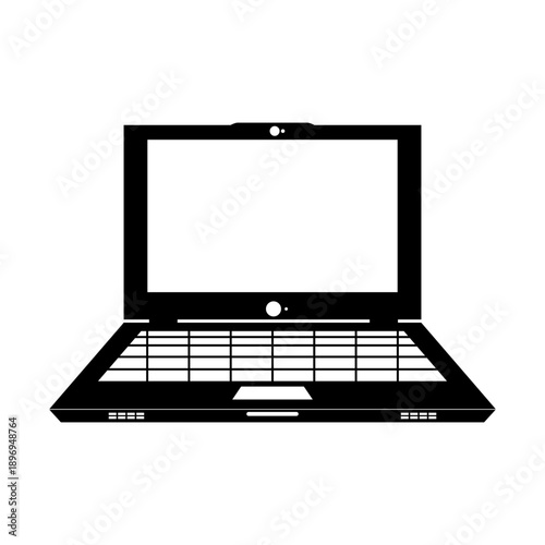 minimalist laptop illustration design